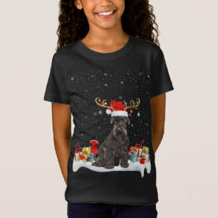 Camiseta Noches divertidas iluminando reno Santa Hat Schnau