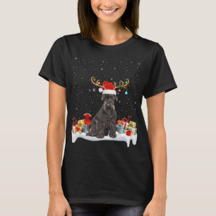 Camiseta Noches divertidas iluminando reno Santa Hat Schnau