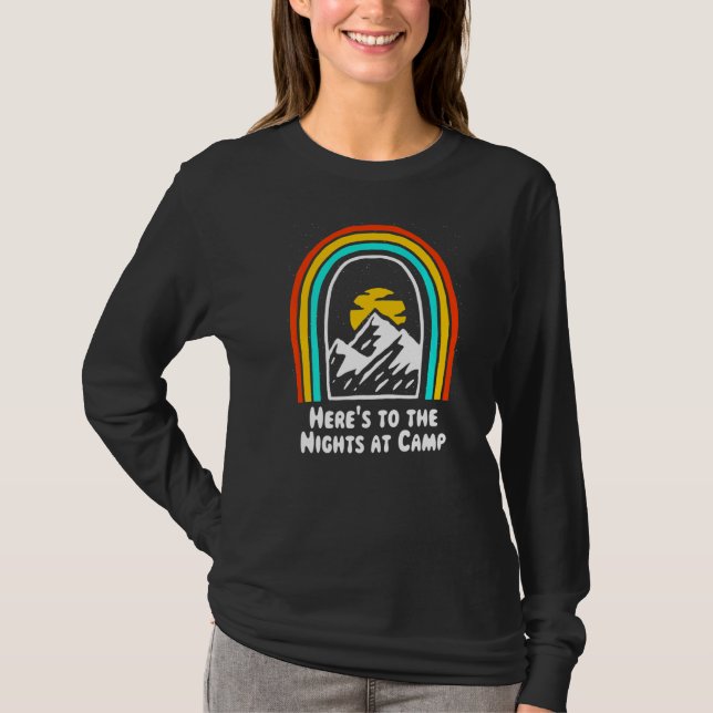 Camiseta Noches En Campamento Camping Forest Camper Woods V (Anverso)