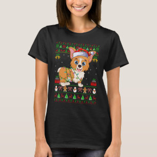 Camiseta Noches feas iluminan a Navidades de perro de Santa