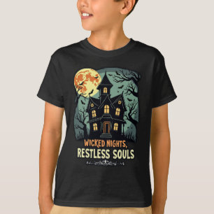 Camiseta Noches Malvadas Inquietas Día de Horror de Hallowe