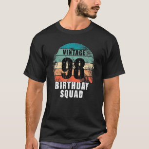 Camiseta Nochevieja brigada de cumpleaños 98 años 98 cumple