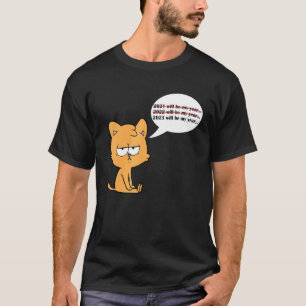 Camiseta Nochevieja Gato Pijama Feliz Año Nuevo 2023