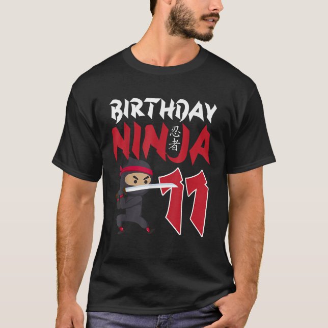 Camiseta Nochevieja Ninja Feliz Día B a 11 años (Anverso)