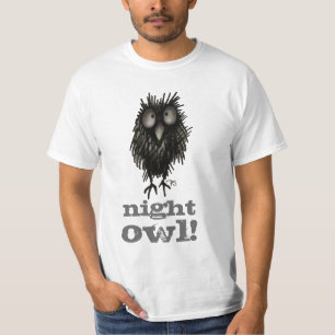 Camiseta ¡Noctámbulo! El decir divertido del búho