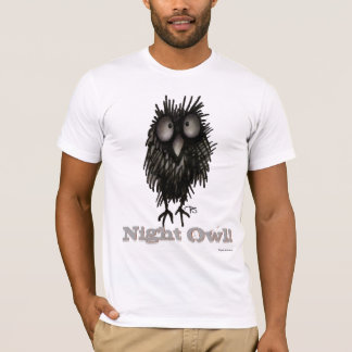 Camiseta Noctámbulo loco - el decir divertido del búho
