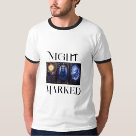 Camiseta nocturna de hombre con hermosas cartas de
