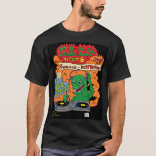 Camiseta nocturna Godzilla