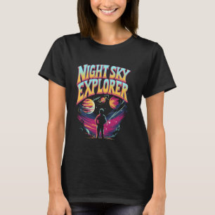Camiseta Nocturna Sky Explorer Estrellas Constelación Astro