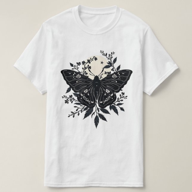 Camiseta Nocturnal Blooms (Diseño del anverso)