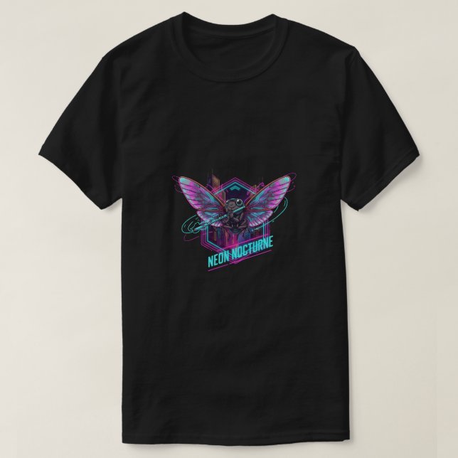 Camiseta Nocturno de Neón (Diseño del anverso)