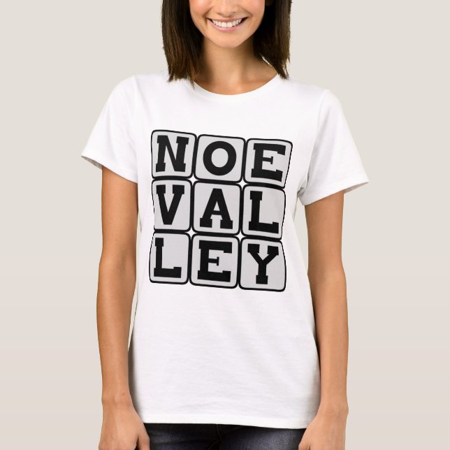 Camiseta Noe Valley, Distrito de San Francisco (Anverso)