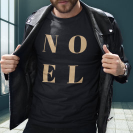 Camiseta Noel Black and Gold | Navidades de diseño