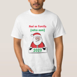 Camiseta Noel en Famille (votre nom)