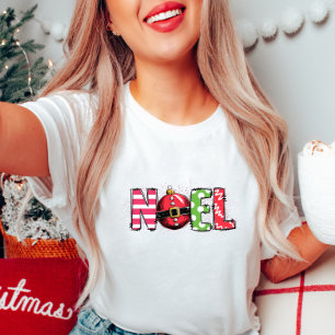 Camiseta NOEL Holiday colorida