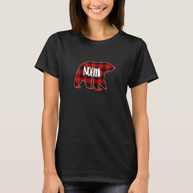 Camiseta Noemi Personalizado de oso rojo Búfalo de mujer hi (Anverso)