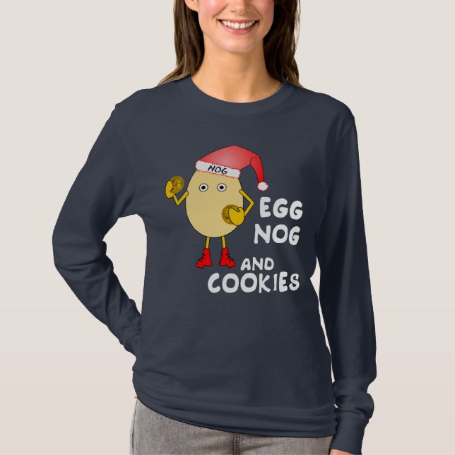 Camiseta Nog de huevo de Santa Hat (Anverso)