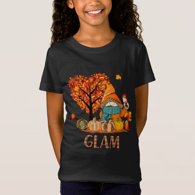 Camiseta Nógnomos de amor Glam halloween calabaza abuela (Anverso)