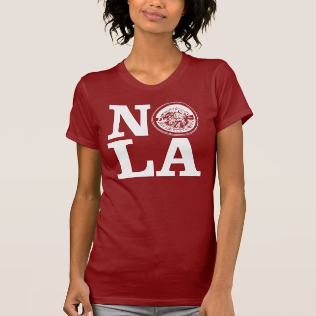 Camiseta NOLA con tapa de metro (Anverso)