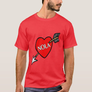 Camiseta NOLa en mi corazón