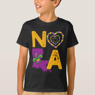 Camiseta Nola New Orleans 504 Mardi Gras