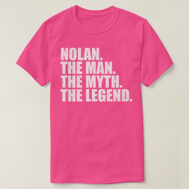 Camiseta NolanNolan Nombre Nolan nombre dado (Diseño del anverso)