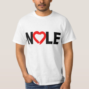Camiseta NOLE con el corazón en las camisetas, tazas,