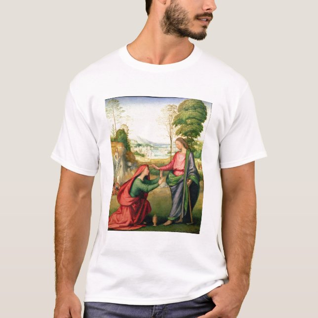 Camiseta Noli yo Tangere, c.1508 (aceite en lona) (Anverso)