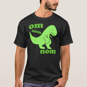 Camiseta nom del nom de OM del dinosaurio