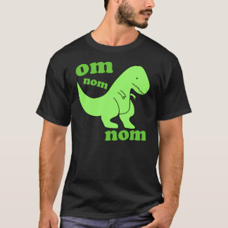 Camiseta nom del nom de OM del dinosaurio