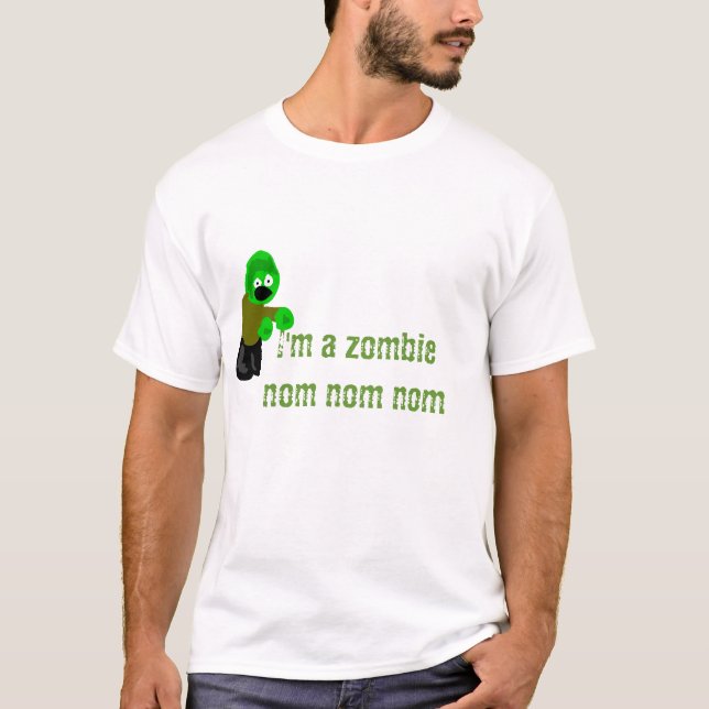 Camiseta Nom del nom del zombi (Anverso)