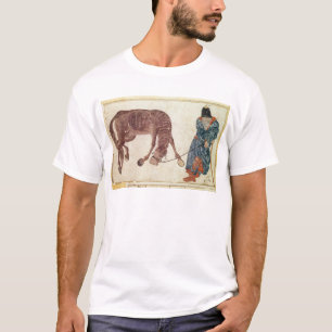 Camiseta Nómada mongol que lleva su caballo el agua