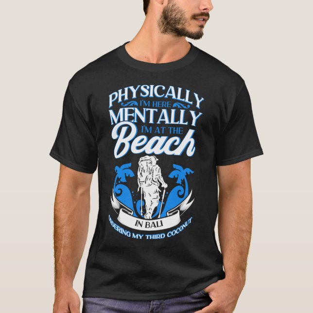 Camiseta Nomade Digital Backpacker Holiday World Trip Bali (Anverso)