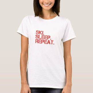 Camiseta Nomapsneeded.com Ski. Sleep. Repeat. T-shirt Women