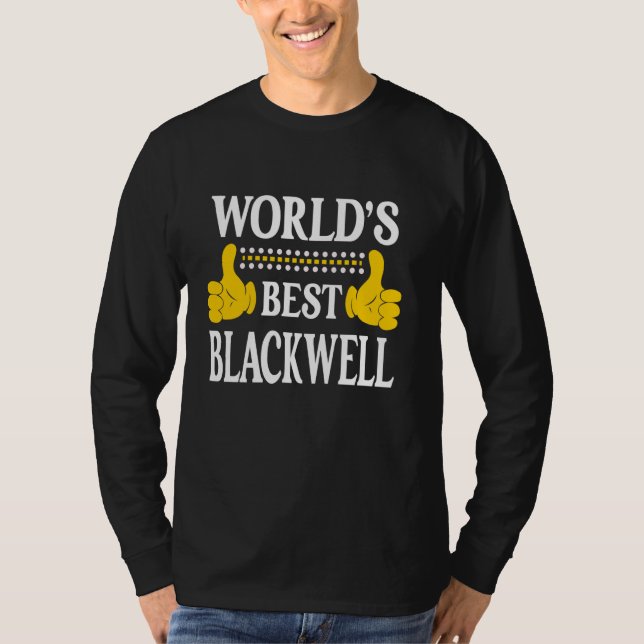 Camiseta Nombra de la familia de apellido Blackwell Mejor B (Anverso)