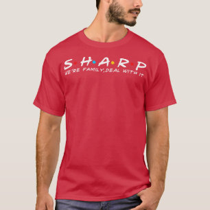 Camiseta Nombra nítida de la familia Sharp Sharp