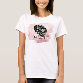 Camiseta Nombrado I Bite Bull Snake on Pink