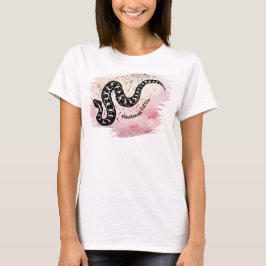 Camiseta Nombrado I Bite Massasauga Snake on Pink