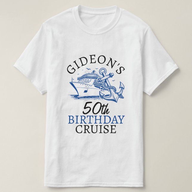 Camiseta Nombramiento personalizado Cumpleaños de la compañ (Diseño del anverso)