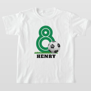 Camiseta Nombramiento personalizado niño de fútbol cumpleañ
