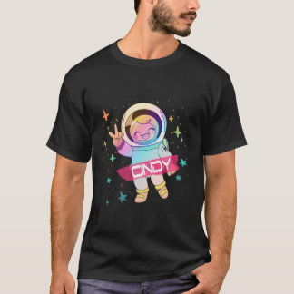 Camiseta Nombre Adorable Cindy Con Astronauta