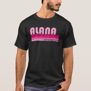 Camiseta Nombre ALANA Personalizado Retro Vintage 80S 90S N
