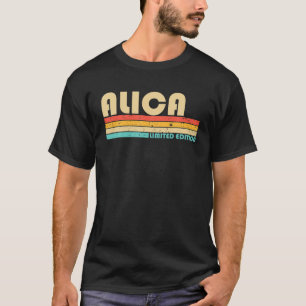 Camiseta Nombre ALICA Personalizado Retro Vintage 80S Nacim