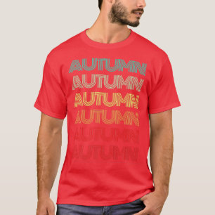 Camiseta Nombre AUTUMN Chica Retro Personalizado Groovy 6