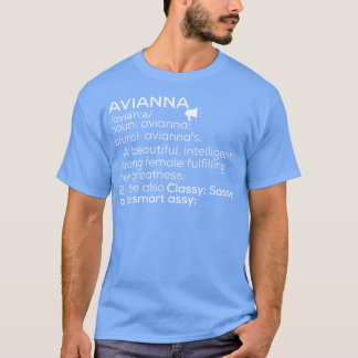 Camiseta Nombre Avianna Definición Avianna Nombre Femenino 