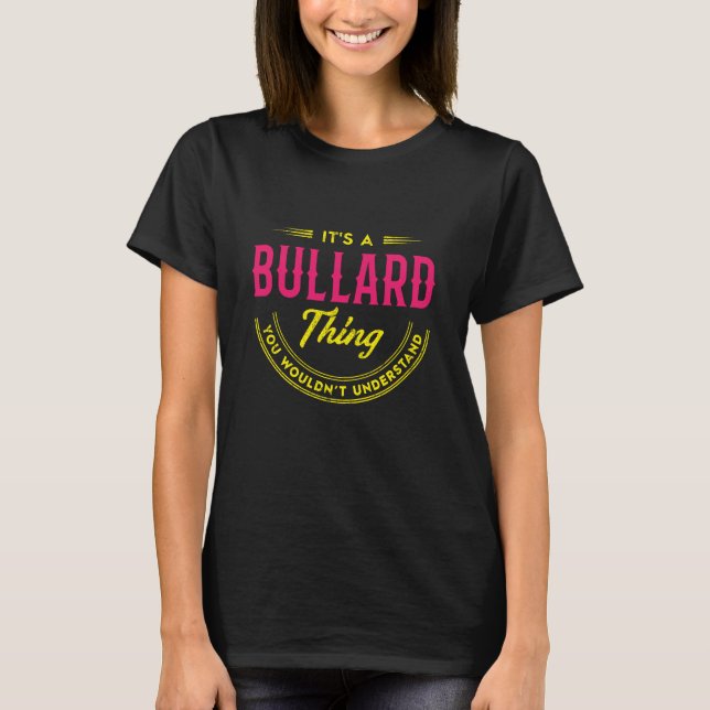Camiseta Nombre BULLARD, escudo de nombre de familia BULLAR (Anverso)
