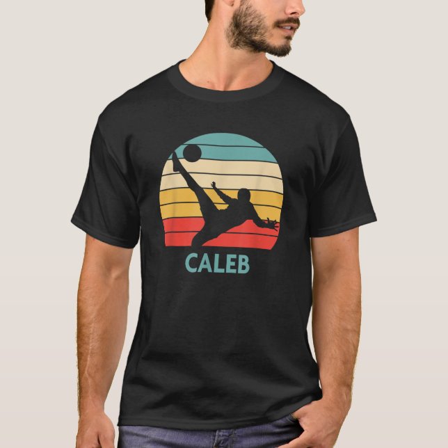Camiseta Nombre Caleb Regalo Fútbol Personalizado (Anverso)
