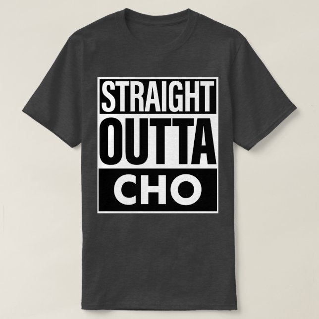 Camiseta Nombre Cho Directo Saliendo De Cho (Diseño del anverso)