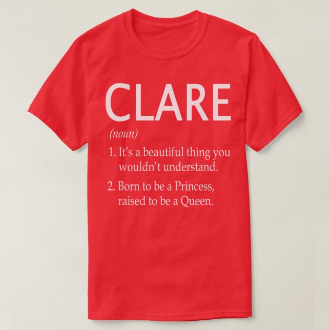 Camiseta Nombre claro regalo 105 (Diseño del anverso)
