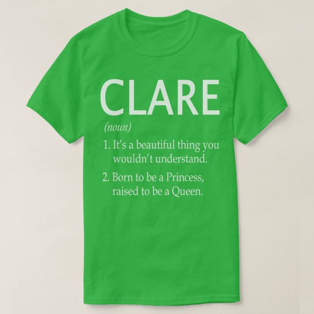 Camiseta Nombre claro regalo 174 (Diseño del anverso)